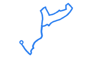 Route shape for Route 12 at Sheffield (Middlewood Road) DTC