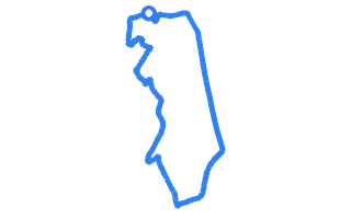 Route shape for Route 2 at Shrewsbury DTC