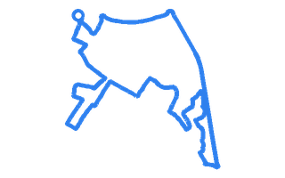 Route shape for Route 8 at Shrewsbury DTC