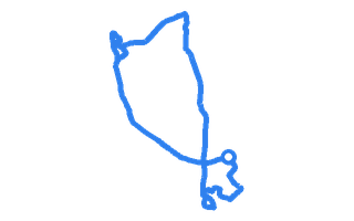 Route shape for Route 13 at Shrewsbury DTC