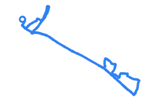 Route shape for Route 1 at Sidcup DTC