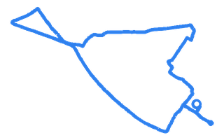 Route shape for Route 3 at Sidcup DTC