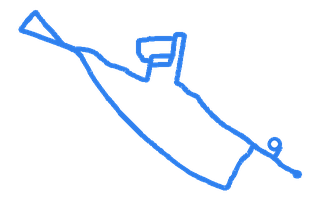 Route shape for Route 4 at Sidcup DTC