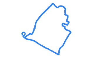 Route shape for Route 9 at Sidcup DTC