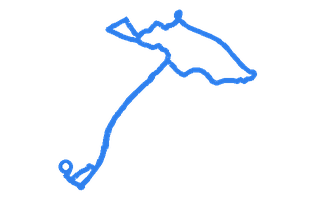 Route shape for Route 10 at Sidcup DTC