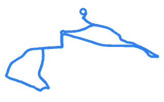 Route shape for Route 12 at Sidcup DTC
