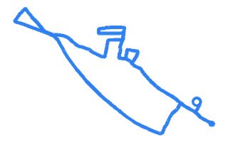 Route shape for Route 14 at Sidcup DTC