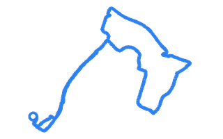 Route shape for Route 15 at Sidcup DTC