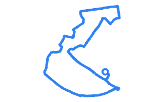 Route shape for Route 17 at Sidcup DTC