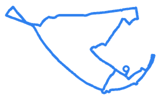 Route shape for Route 20 at Sidcup DTC