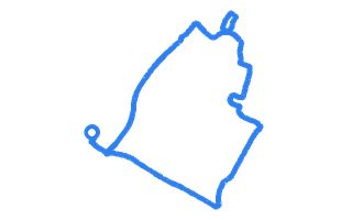 Route shape for Route 22 at Sidcup DTC