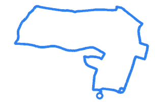Route shape for Route 5 at Skegness DTC