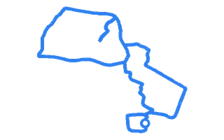 Route shape for Route 10 at Skegness DTC
