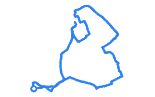 Route shape for Route 10 at South Shields DTC