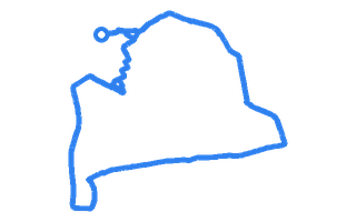 Route shape for Route 13 at South Shields DTC