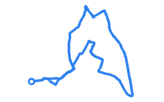 Route shape for Route 14 at South Shields DTC