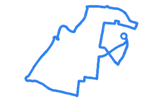 Route shape for Route 2 at Southall DTC