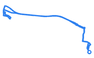 Route shape for Route 6 at Southall DTC