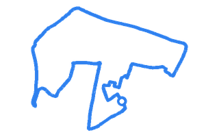 Route shape for Route 8 at Southall DTC
