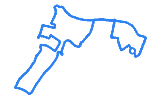 Route shape for Route 9 at Southall DTC