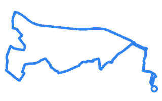 Route shape for Route 12 at Southall DTC