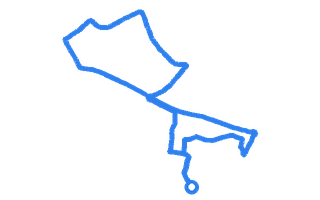 Route shape for Route 13 at Southall DTC