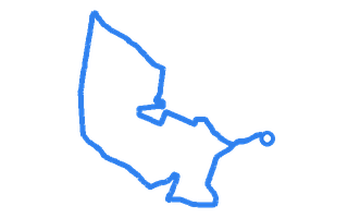 Route shape for Route 1 at Southampton (Forest Hills) DTC