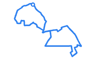Route shape for Route 3 at Southampton (Forest Hills) DTC