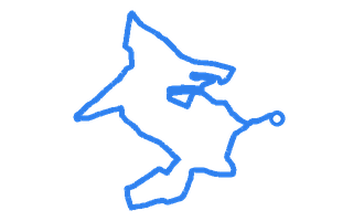 Route shape for Route 8 at Southampton (Forest Hills) DTC