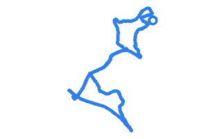 Route shape for Route 21 (NEW) at Southampton (Maybush) DTC