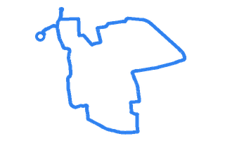 Route shape for Route 4 at Southend-on-Sea DTC