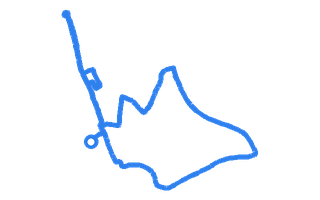 Route shape for Route 5 at Stafford DTC