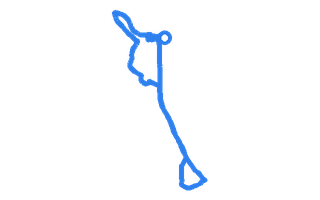 Route shape for Route 12 at Stanraer DTC