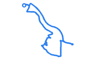 Route shape for Route 12 at Steeton DTC