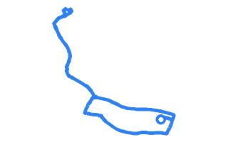 Route shape for Route 13 at Steeton DTC