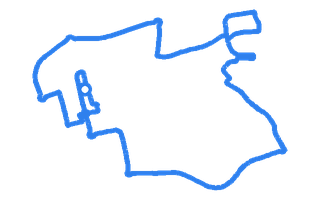 Route shape for Route 3 at Stevenage DTC