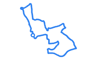 Route shape for Route 4 at Stevenage DTC