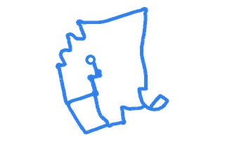 Route shape for Route 5 at Stevenage DTC