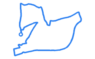 Route shape for Route 7 at Stevenage DTC
