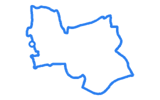 Route shape for Route 8 at Stevenage DTC