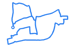 Route shape for Route 10 at Stevenage DTC