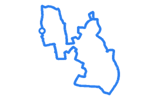 Route shape for Route 12 at Stevenage DTC