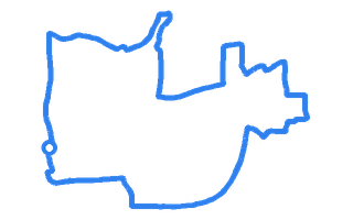 Route shape for Route 15 at Stevenage DTC