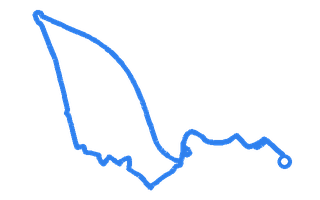 Route shape for Route 2 at Stoke-On-Trent (Cobridge) DTC