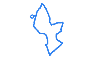 Route shape for Route 4 at Stoke-On-Trent (Cobridge) DTC
