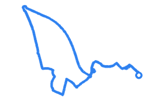 Route shape for Route 8 at Stoke-On-Trent (Cobridge) DTC