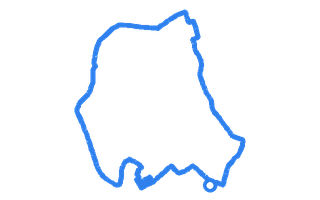 Route shape for Route 10 at Stoke-On-Trent (Cobridge) DTC