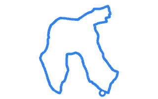Route shape for Route 13 at Stoke-On-Trent (Cobridge) DTC