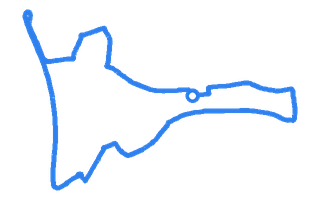 Route shape for Route 9 at Sunderland DTC