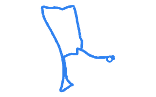 Route shape for Route 13 at Sunderland DTC